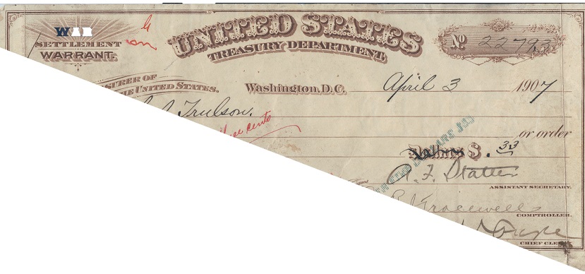 Can-Someone-Tell-Me-What-A-US-Treasury-1907-War-Settlement-Warrent-Is?