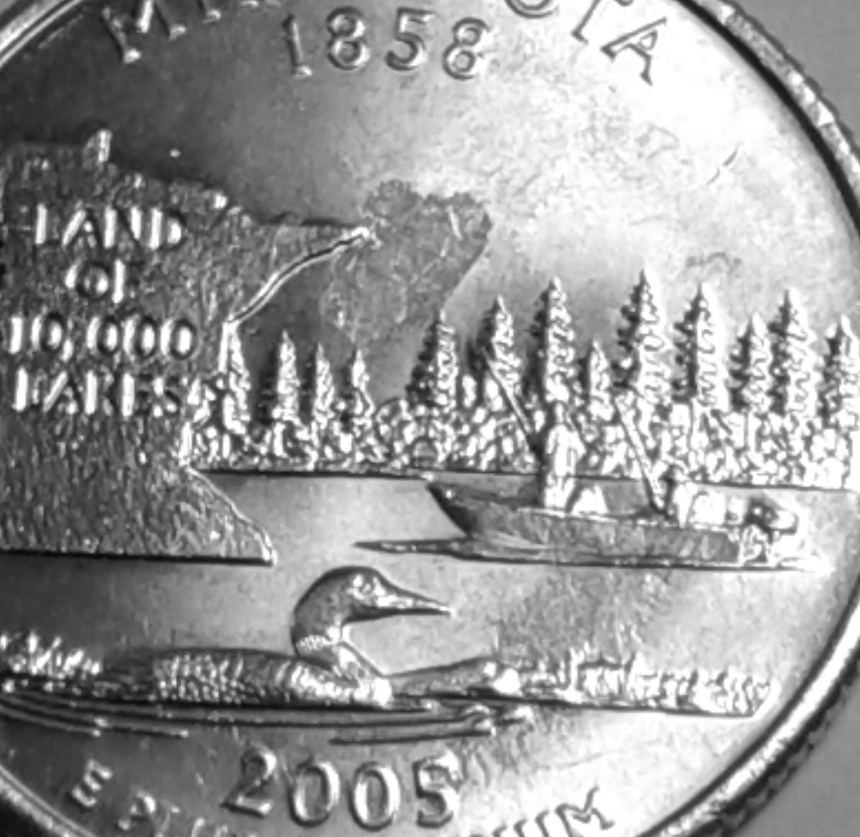 2005-P-Minnesota-Quarter-With-Rough-Surface-On-Reverse