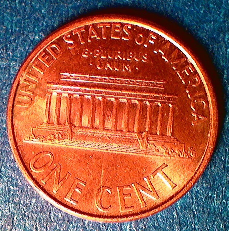 1999-P-Penny-With-Die-Break-On-Reverse