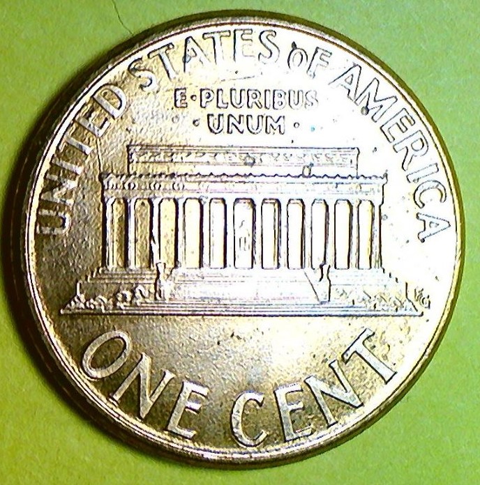 2000-P-Penny-With-Die-Crack-On-Reverse-And-Linear-Bubble