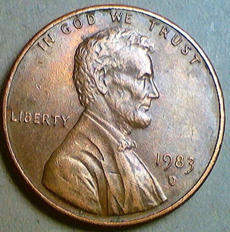 1983-D-Penny-With-Possible-Die-Chip-On-The-Bottom-Of-The-D