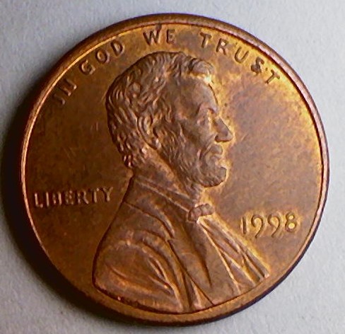 1998-P-Penny-With-Die-Crack-On-Reverse