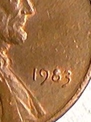 1983-P-Penny-Possible-Chip-On-Obverse-Date