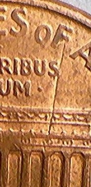 1994-P-Penny-With-Die-Crack-On-Reverse-On-The-Letter-F-Of-The-Word-Of