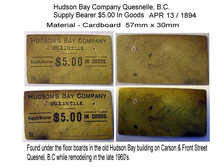 Early-Canadian-Money-Hudson-Bay-Note-Quesnel,-B.c.-1894
