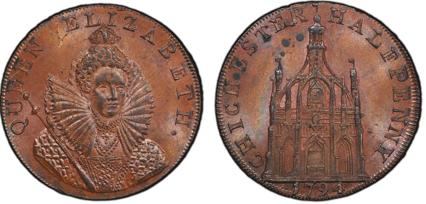 Token-Tuesday:-1795-Great-Britain-Sussex---Chichester-Token