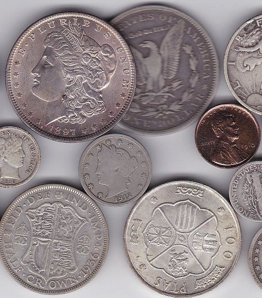 I'm-Wading-Through-A-Hoard-Of-US-And-World-Coins-That-Began-About-1905!