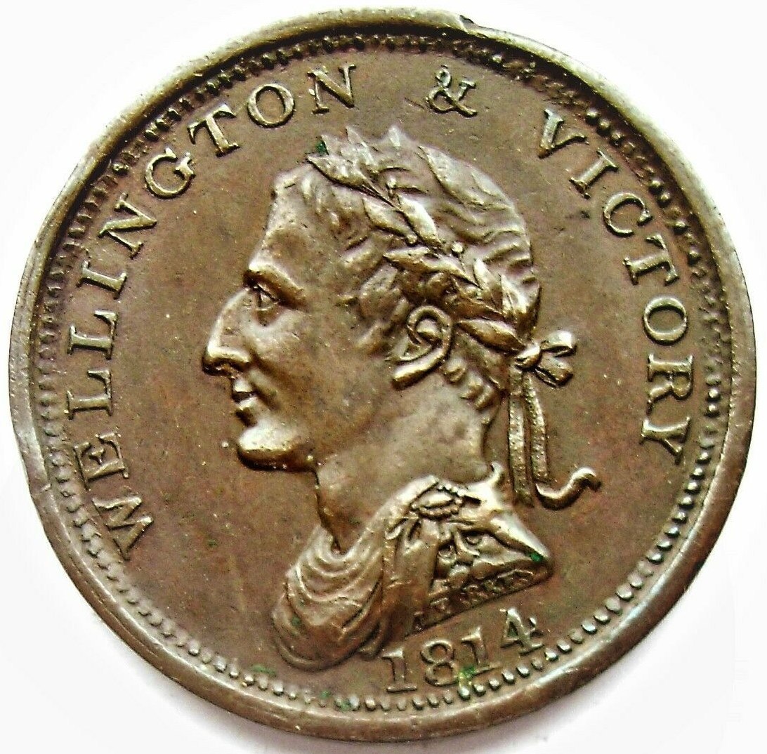 One-Of-My-Many-Wellington-Tokens,-The-1814/1816-Dublin-Penny-Of-Bewley