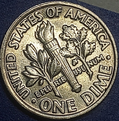 1981-P-Roosevelt-Dime-DDR,-Letters-P/L/U-Touching-With-Other-Errors-.