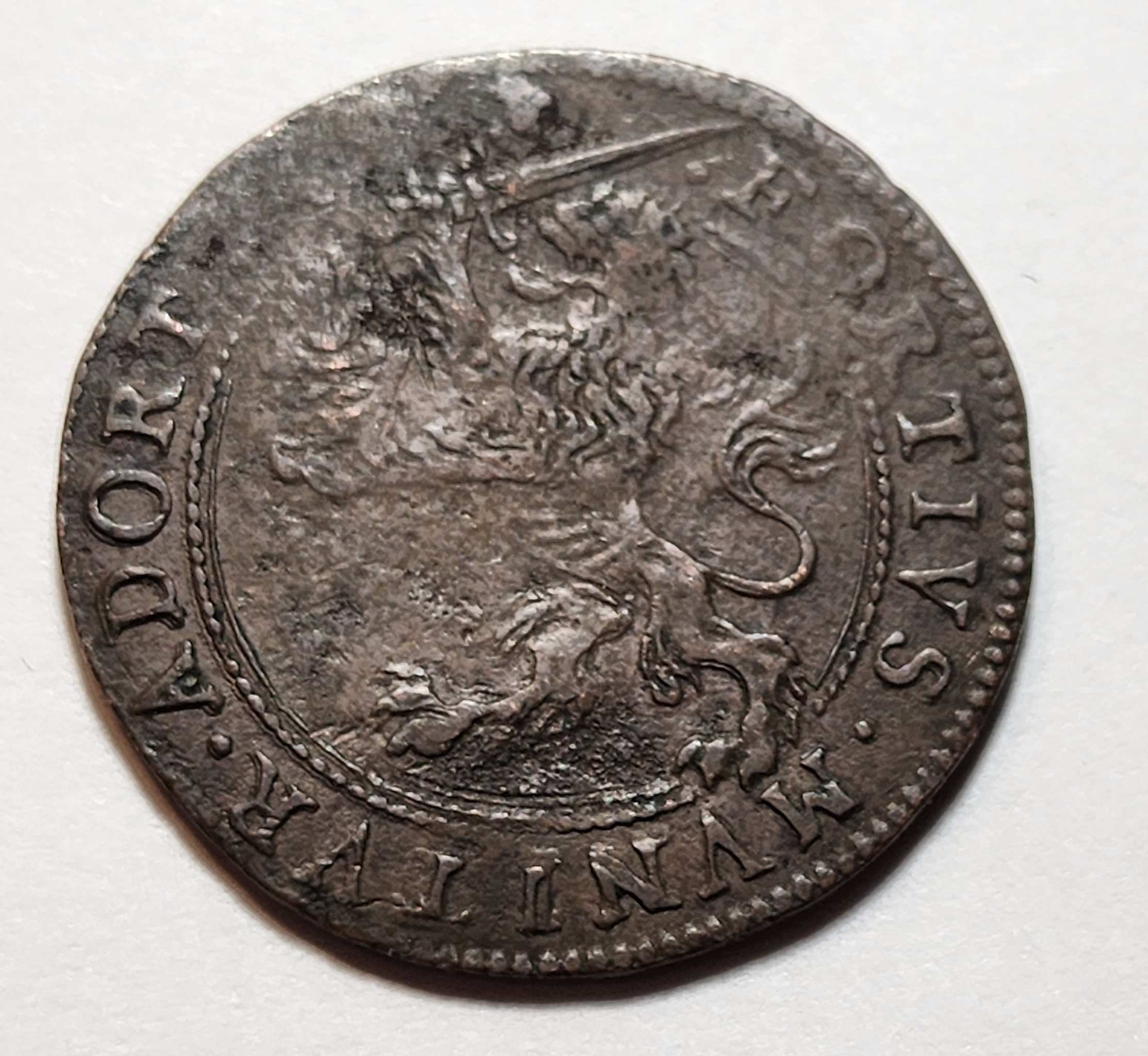 1634-Spanish?-Coin,--What-Might-This-Be?-Id:-Siege-Of-Breda-Jeton
