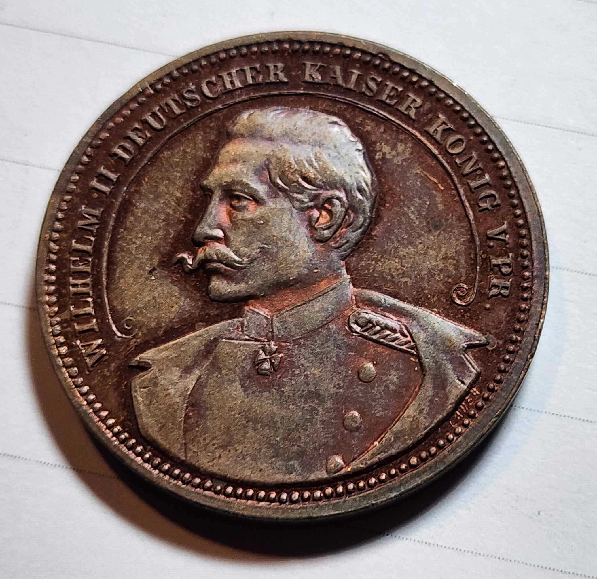 1889-Small-German-Medal-Or-Token---Any-Ideas?
