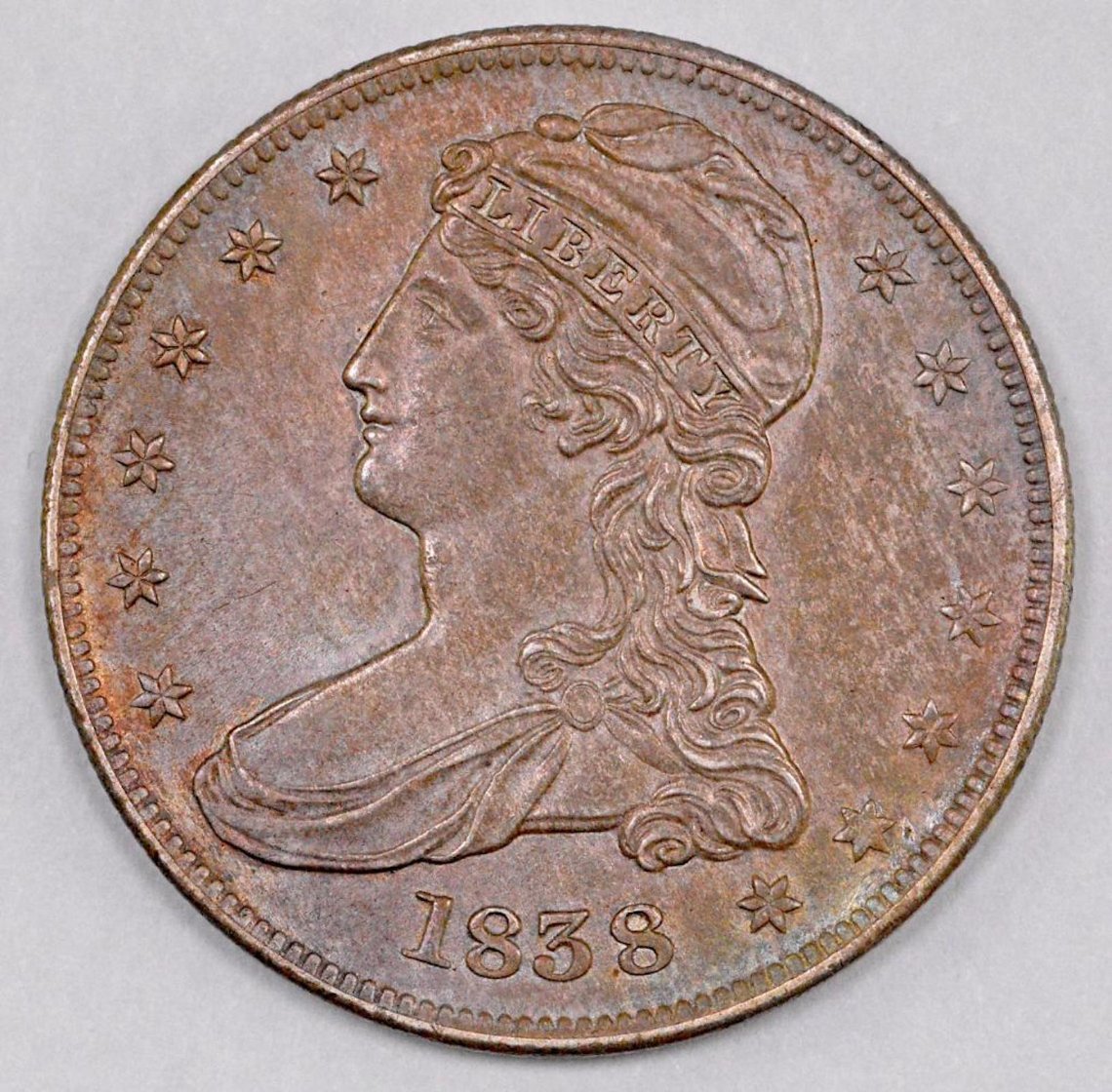 1838-Capped-Bust-Reeded-Edge-Half-Dollar-For-Graded