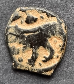 Unknown-Elephant-,-Man-On-Horse-Back-,-Lion-?