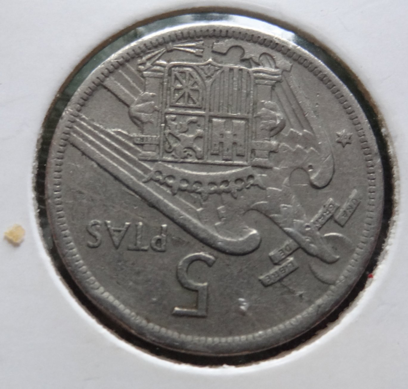 1957-5-Ptas-Spain-With-Inverted-Reverse-Side