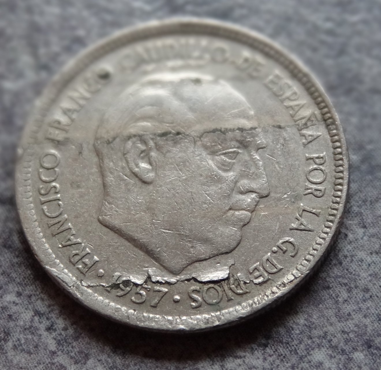 1957-5-Ptas-Spain-With-Inverted-Reverse-Side