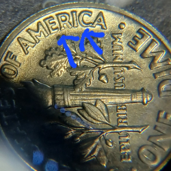 1970-Roosevelt-Dime--DDR--Full-Bands-And-High-Grade.