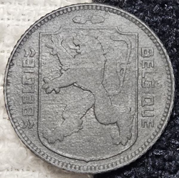Attempting-A-Conservation-Of-A-Zinc-Belgium-1-Franc-Coin.
