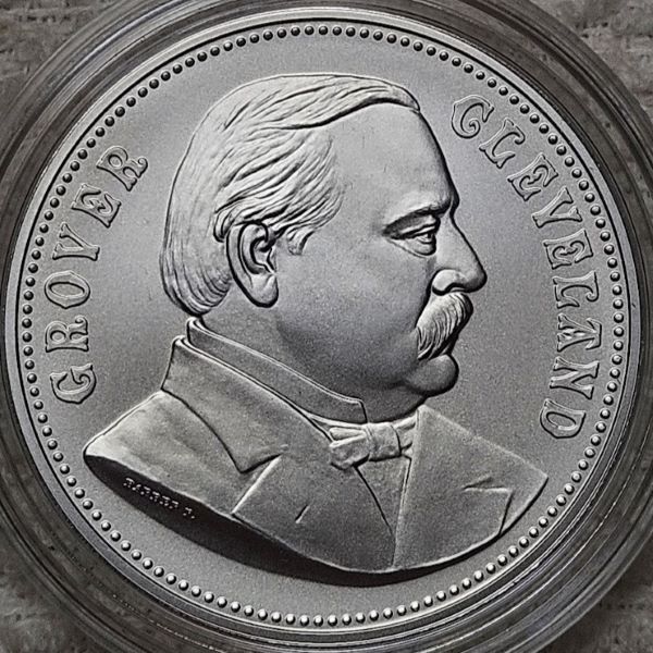 Presidential-Silver-Medal-Honoring-Grover-Cleveland-Available-October-2