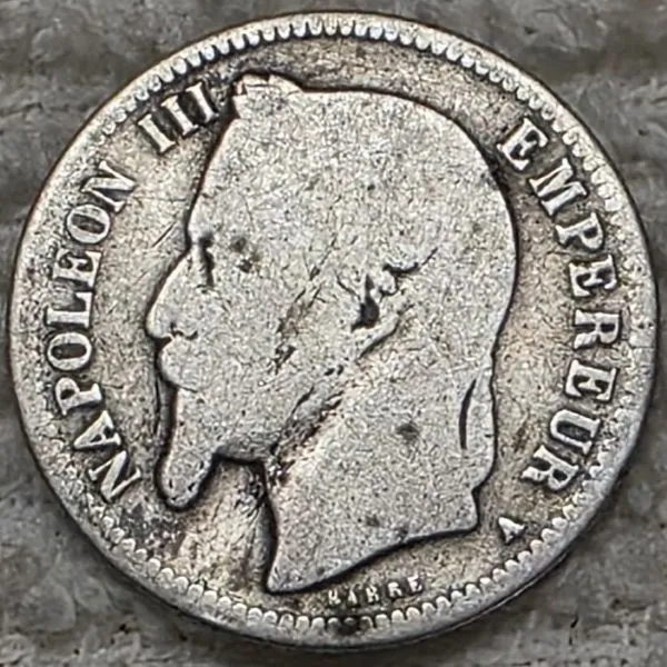 1868-France-1-Franc-Napoleon-III-Silver-Coin
