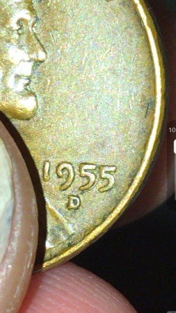 1955-Coin-Lwc-That-Has-A-Weird-Mark-Beside-The-5