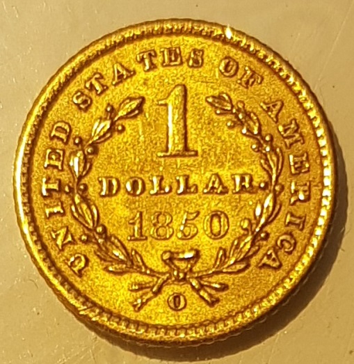 1850-Type-1-Gold-Dollar-New-Orleans