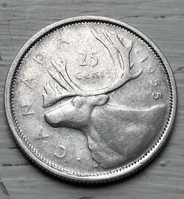 1955-Quarter-DD-Reverse