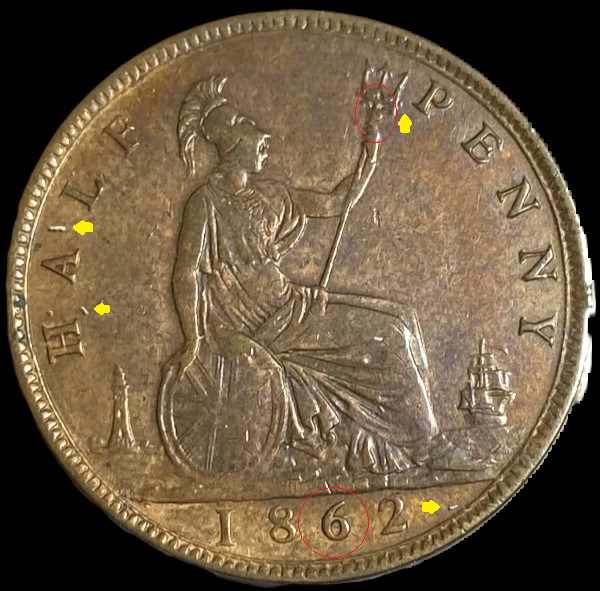 Would-This-Be-Considered-A-Fake?-1862-Great-Britain-1/2-Penny