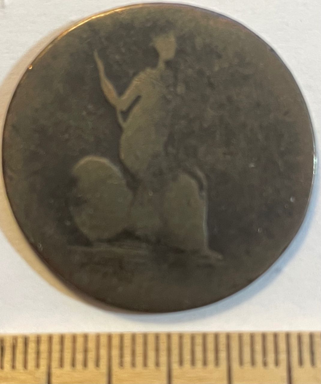 Seated-Figure-On-Reverse-Bust-On-Obverse-No-Letters-Id:-Daniel-And-Benjamin-True-Blacksmith-Token