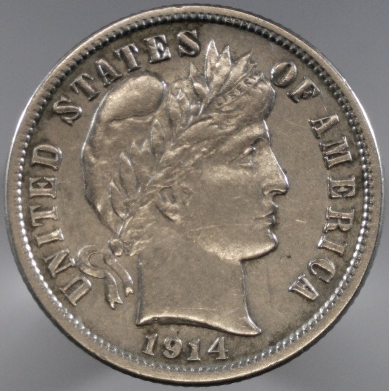 1914-S-Barber-Dime-For-Grading