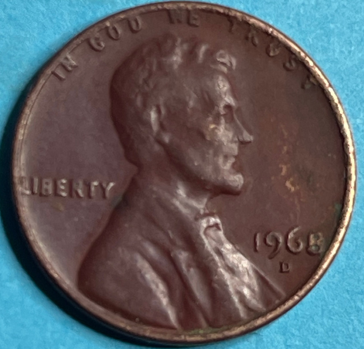 Beautiful-1968-D-Red-Lincoln-Cent!