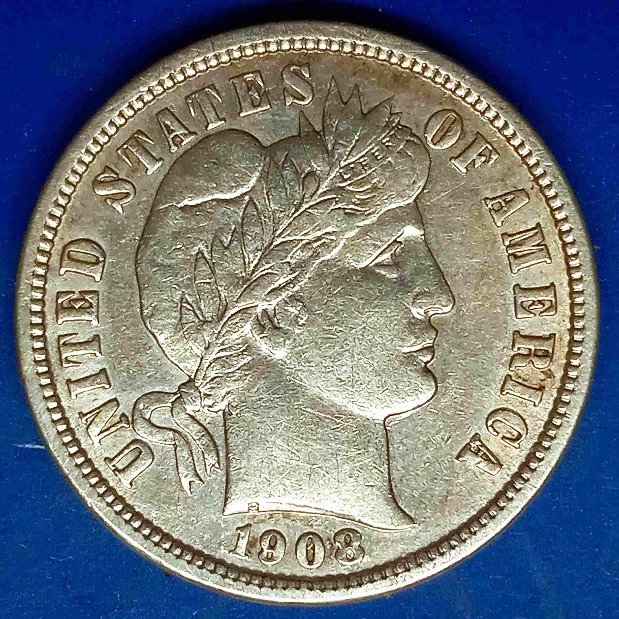 1908-D-Barber-Dime.--A-Junk-Bin-Pick-.