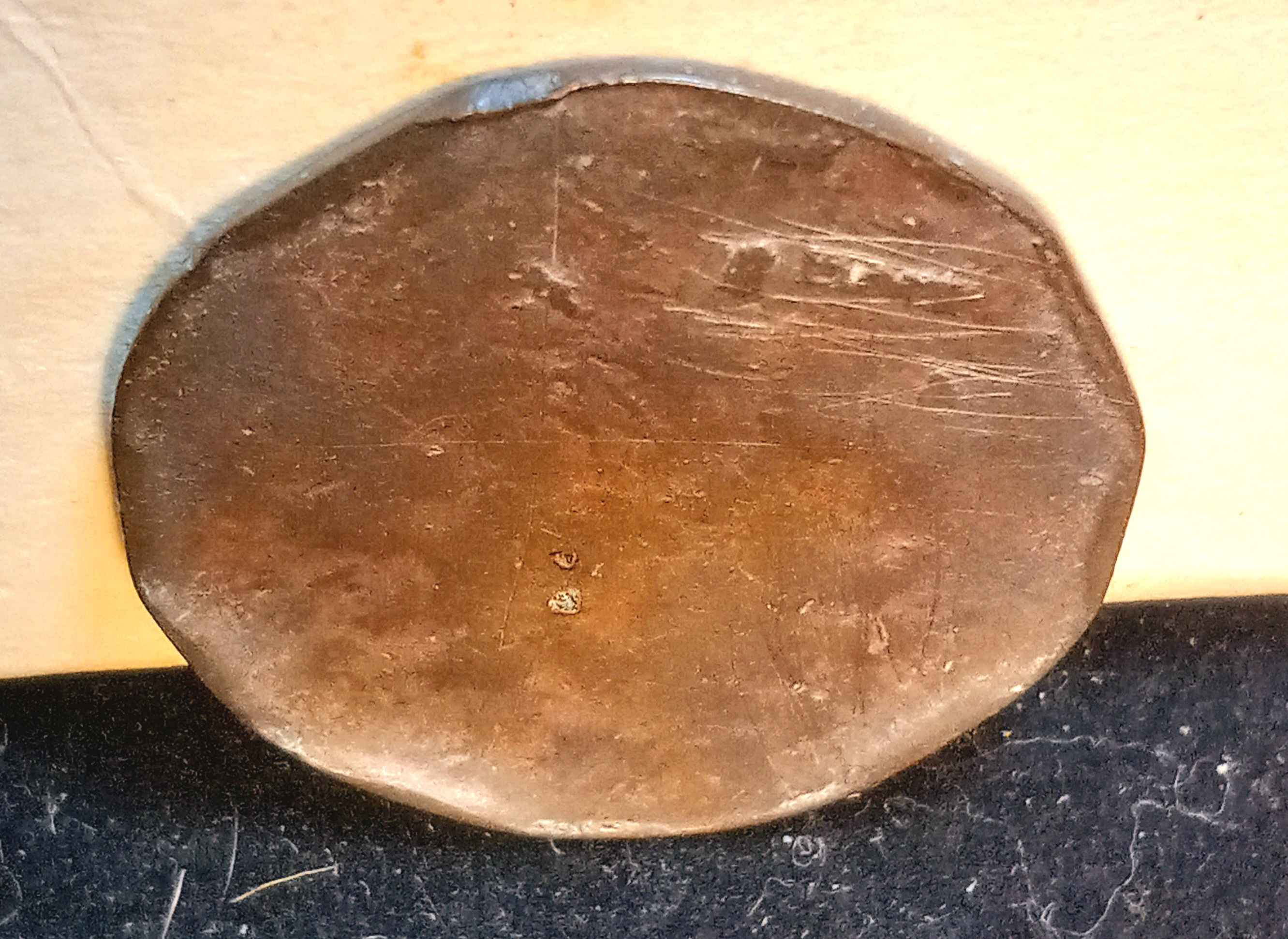 1807/6-Draped-Bust-Large-Cent.-Split-Planchet-After-Strike.