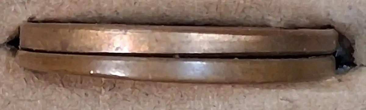 195?-Wheat-Cent-Struck-On-A-Tapered-Planchet.