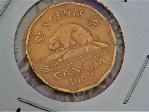 1962-Canadian-Nickel-Discoloured-/-Wrong-Metal?