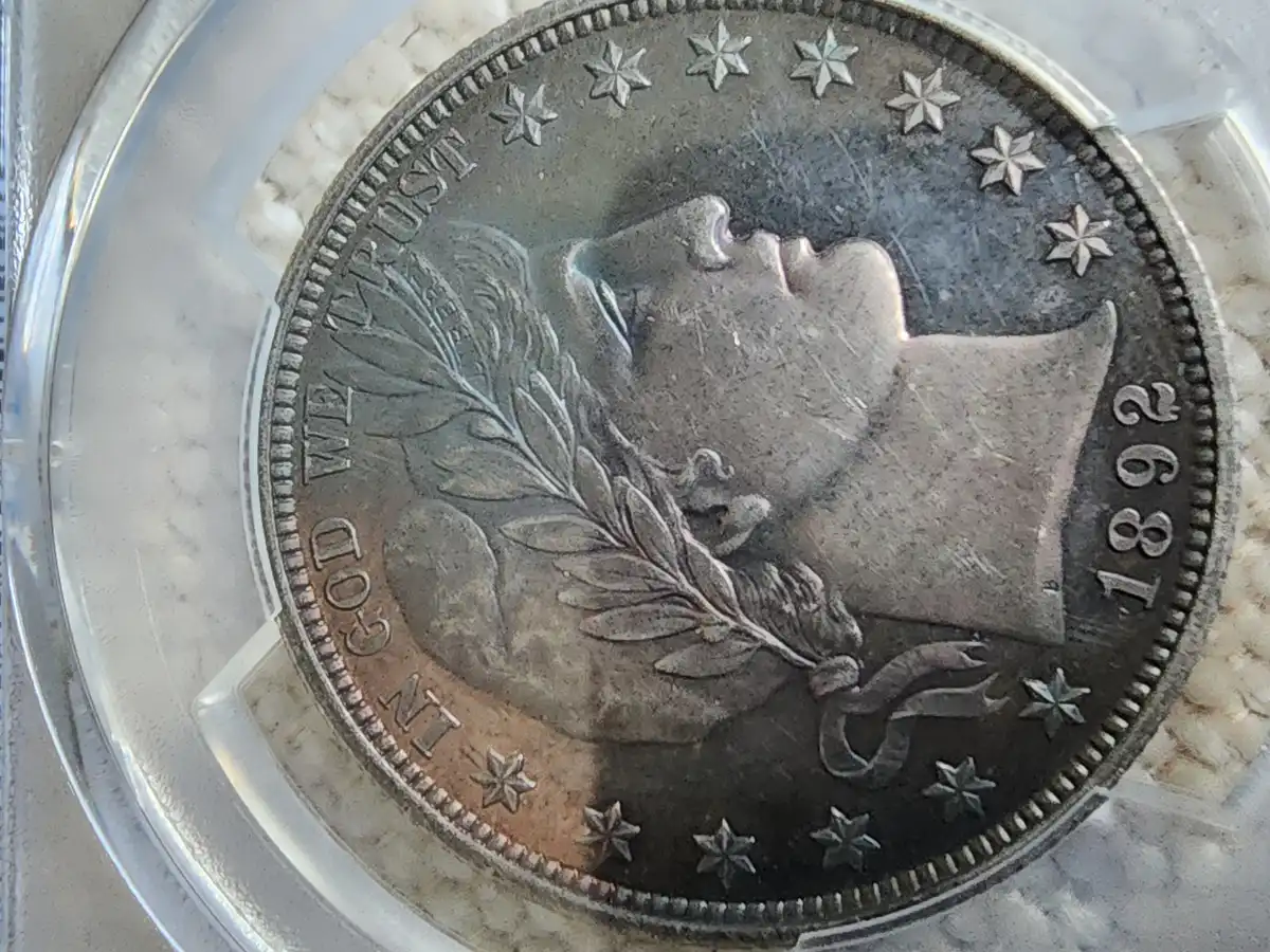 1892-Barber-Half-Dollar---Please-Evaluate-The-Toning-For-Premium-And-Type