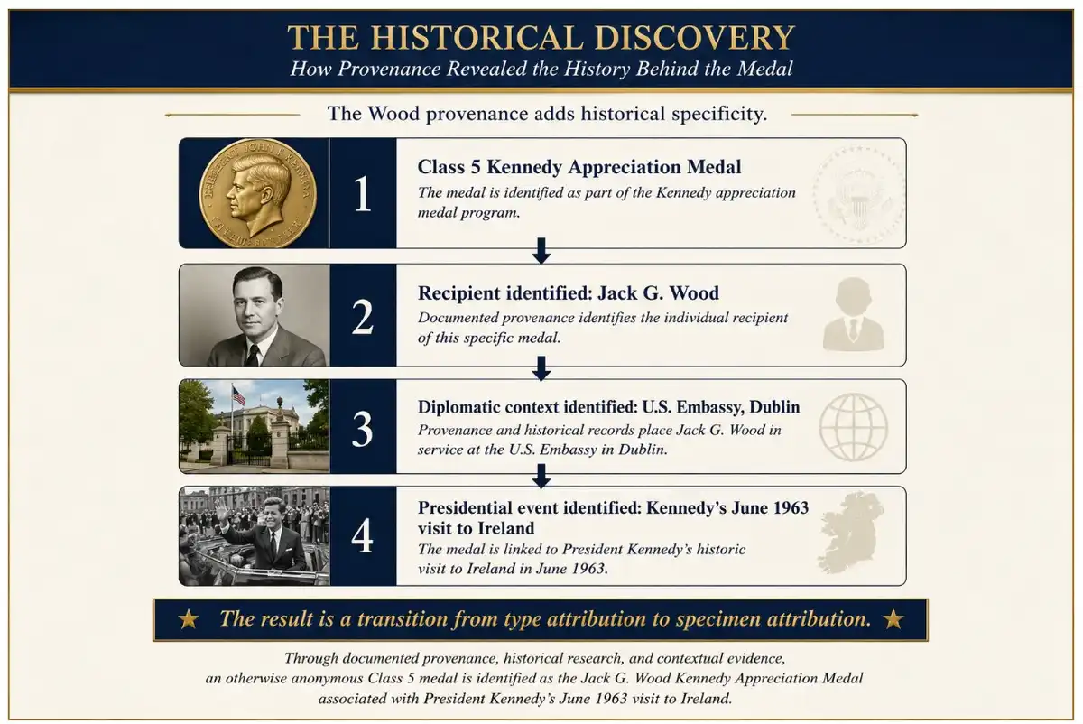Discovery:-Wood-Specimen-Of-The-Kennedy-Appreciation-Medal