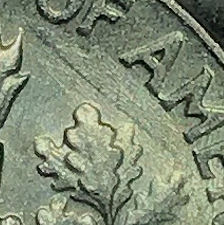 Nice-Clash-On-A-1964-D-Dime!