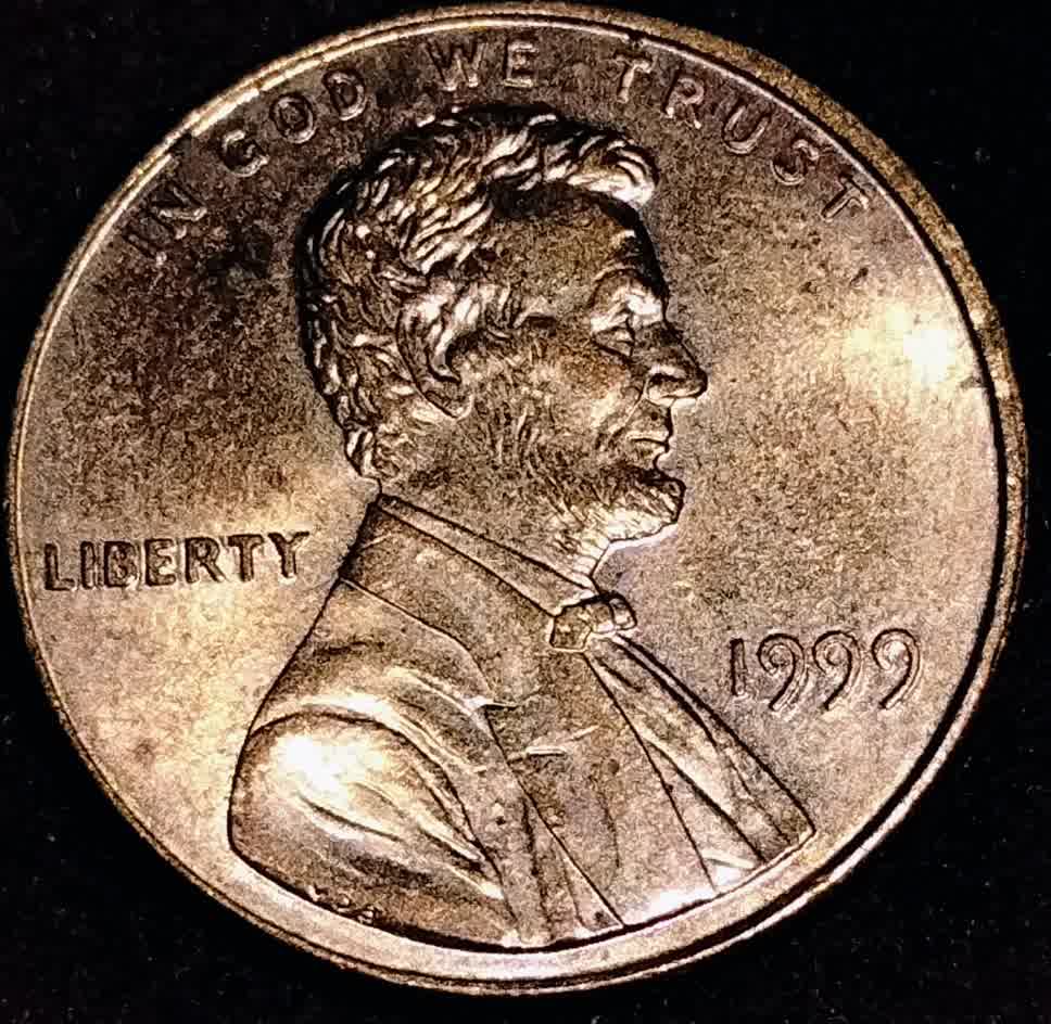 1999-P---1-Cent-Off-Center-Strike,-Double-Date-Question