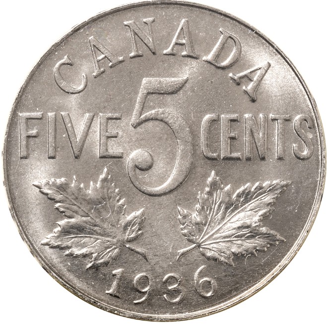 1936-5-Cent-/-5c-Grade