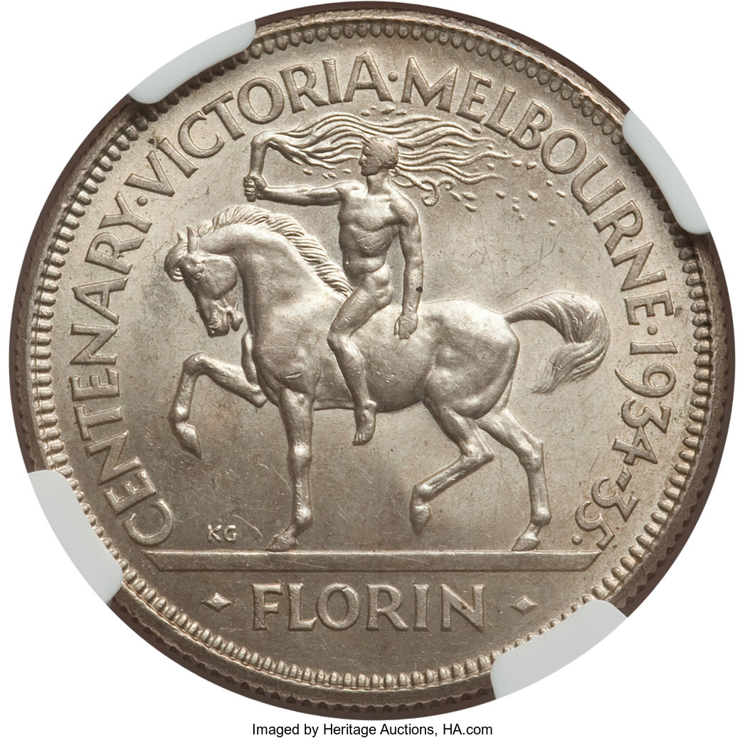 1934/35-Centenary-Florin