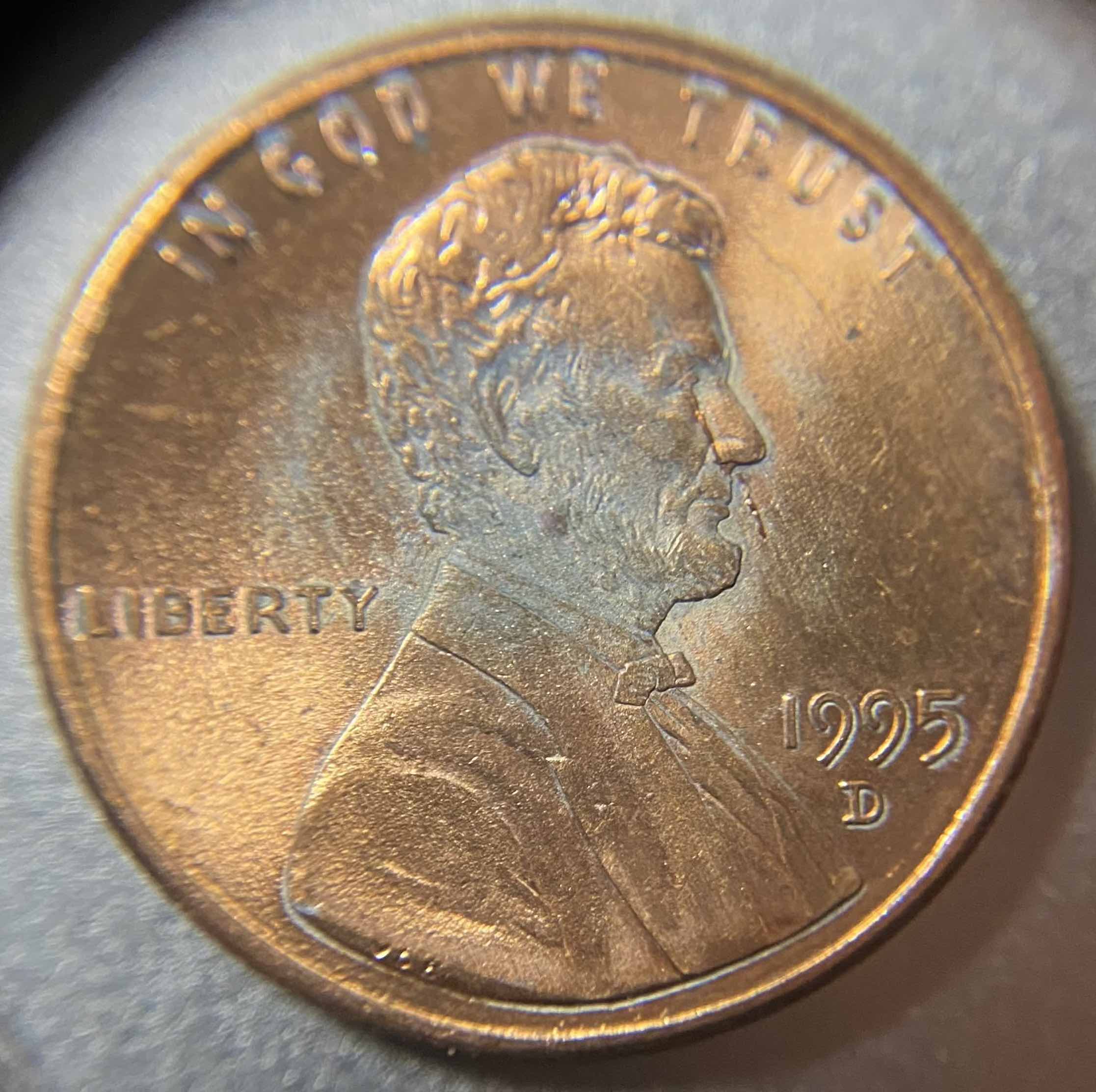 1995-D-Penny-Error-Question---Cannot-Identify-If-It-Is--Double-Die-On-Obverse-And/Or-A-Die-Break
