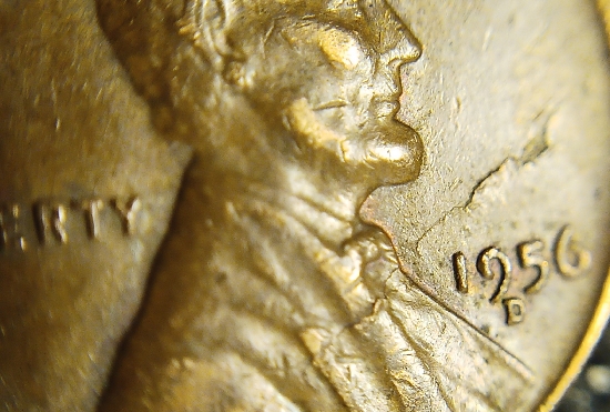 1956-D-Wheatie-Lamination-Error?