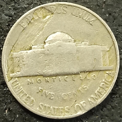1942-Jefferson-Nickel?-Strike-Thru?