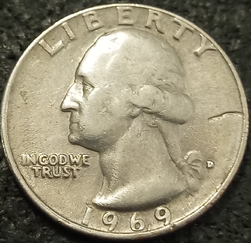 1969-D-Washington-Quarter-With-Possible-Strike-Thru-And-Die-Break