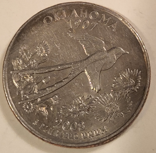 2008-D-Oklahoma-Quarter-Wierd-Tone-With-Possible-Roller-Lines