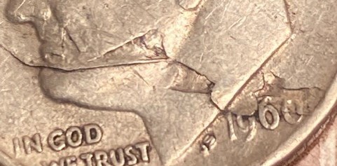 1960-Roosevelt-Dime---Lamination-Error-Or-Planchet-Error-Of-Some-Kind?