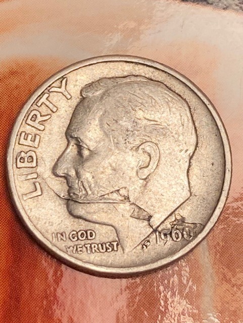 1960-Roosevelt-Dime---Lamination-Error-Or-Planchet-Error-Of-Some-Kind?