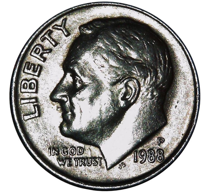 1988-P-Dime-Obverse-Die-Clash