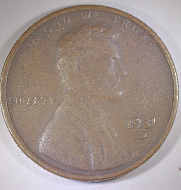 1931-S-Lincoln-Wheat-Oversized-Coin