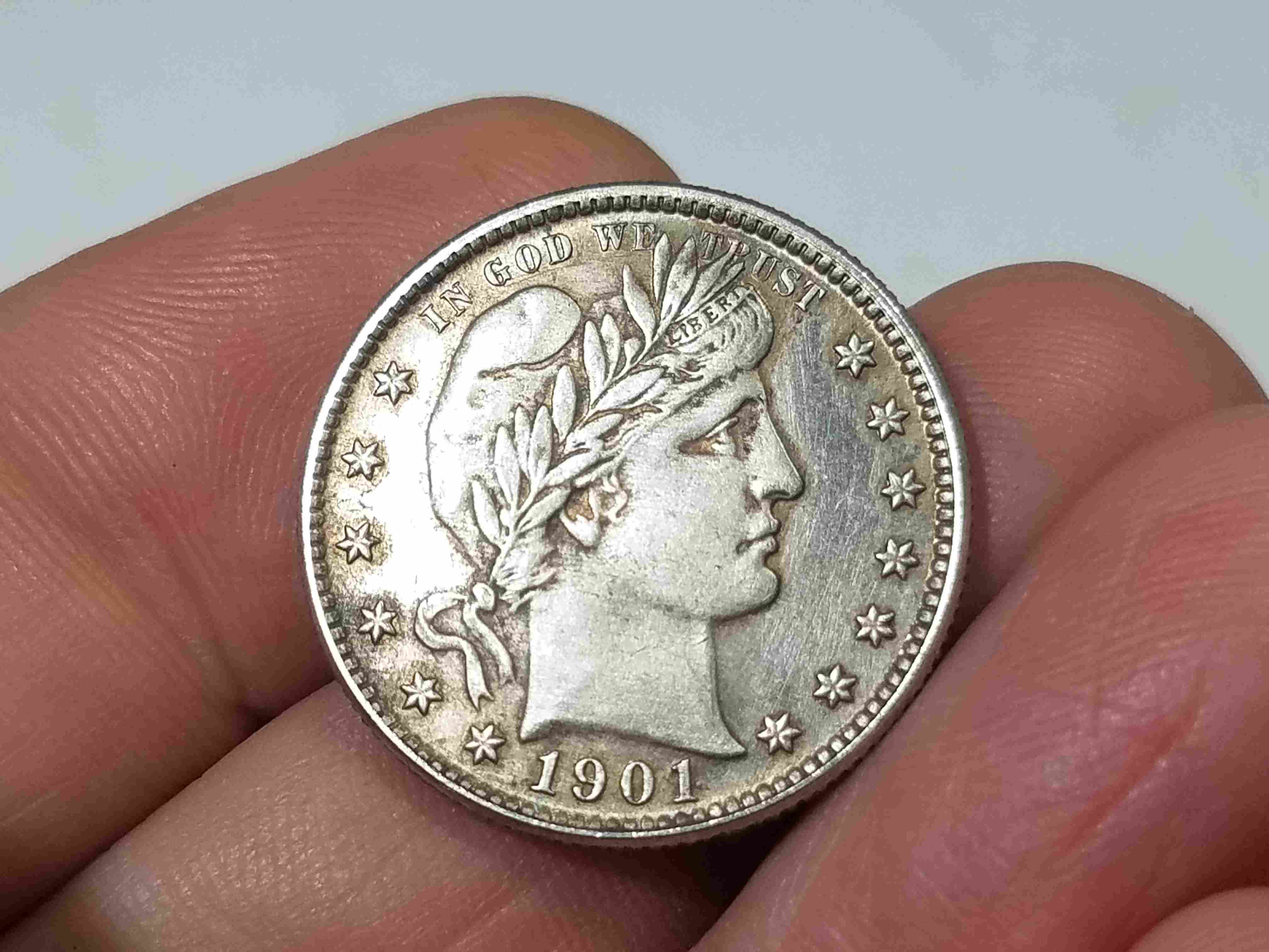 Barber-Quarter-1901-S-Real-Or-Fake